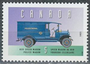 #1605d MNH Canada 1996 Reo Police Wagon (1925) 5¢