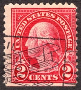 1923, US 2c Washington, Used, Bi-Plane cancel, Sc 554