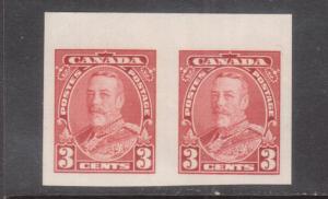 Canada #219b Extra Fine Never Hinged Imperf Pair