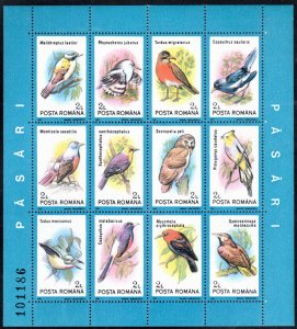 Romania 3692 - Mint-NH - Birds (Sheet 2) (Folded) (1991) (cv $3.30)