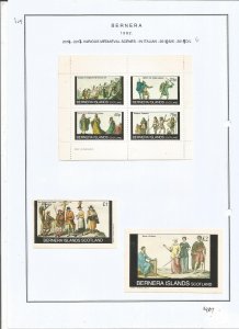 BERNERA -1982 - Mediaeval Scenes in Italian - Mint Light Hinged - Private Issue