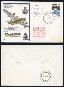 SC35a 50th Ann Formation of the Royal Australian Air Force Standard Cover