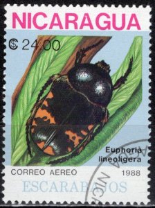 Nicaragua; 1988: Sc. # 1730: O/Used CTO Single Stamp