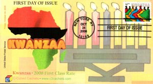 #4373 Kwanzaa C-Cubed FDC