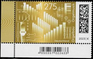 Germany 2023,Sc.#3335 MNH, Organ Building and Organ Music