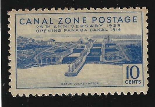 Canal Zone Scott #127  Mint NH 10c  25th Anniversary  2021 CV $5.50+