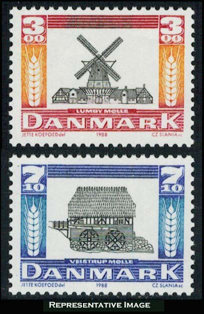 Denmark Scott 861-862 Mint never hinged.