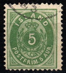 Iceland #16  F-VF Used CV $14.00