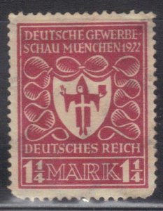 GERMANY SC# 212 USED  1.25m 1922