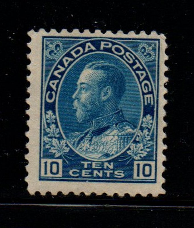 Canada Sc 117 1922 10 c blue G V Admiral issue stamp mint