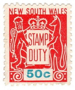 (I.B) Australia - NSW Revenue : Stamp Duty 50c