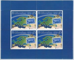 64437 -  GIBRALTAR - STAMPS - 2005 EUROPA CEPT anniversary  MINIATURE SHEET