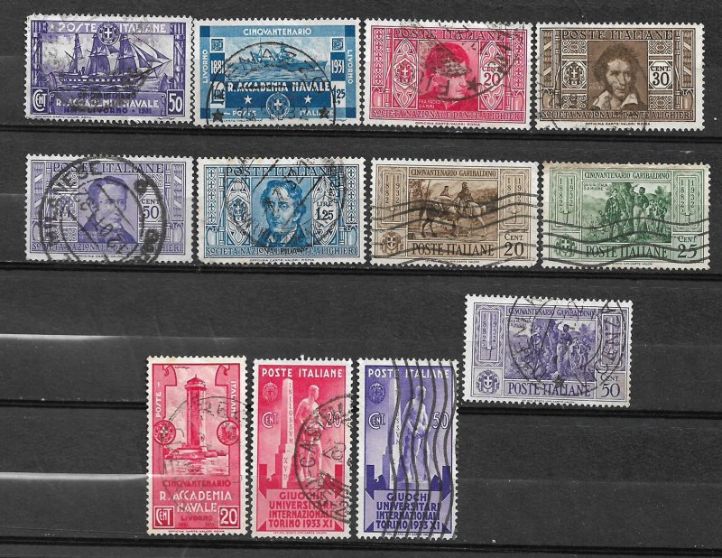 COLLECTION LOT OF # 835 ITALY 12 STAMPS 1931+ CV+$20