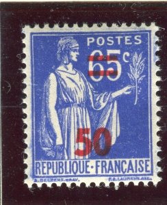 FRANCE; 1940s early Peace issue MINT MNH Unmounted Marginal 50/65c. value