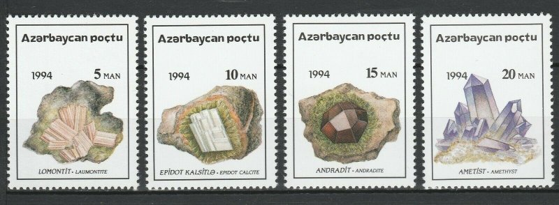 Azerbaijan 1994 Minerals 4 MNH stamps