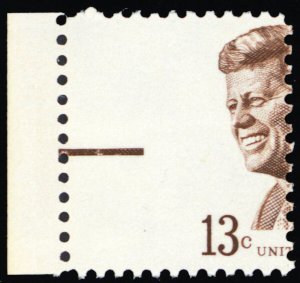 1287, Mint NH 13¢ Large Misperf Shift Error -- JFK - Stuart Katz