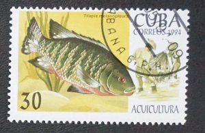 CUBA Sc# 3573 MARINE LIFE fish ocean sea 30c 1994  used / cto