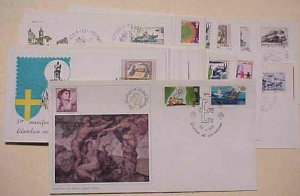 ITALY  40 FDC 1970-1974 CACHET UNADDRESSED