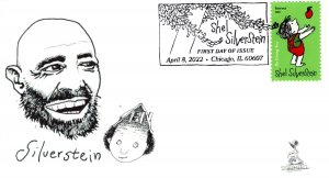 Shel Silverstein FDC w/ b&w pictorial postmark