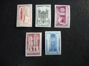 Stamps - France - Scott# B185-B189 - Mint Hinged Set of 5 Stamps