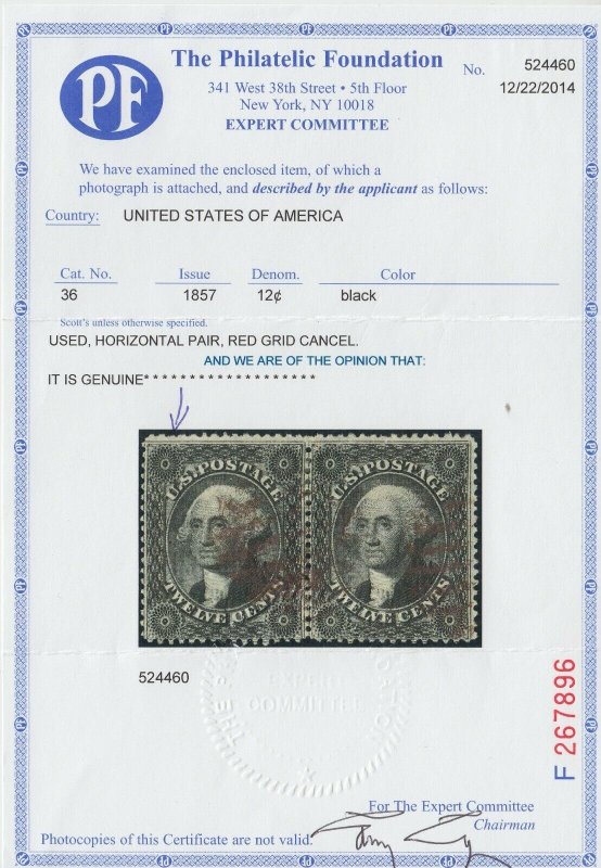 U.S. 36 Used FVF 2014 PF Cert. (51022) 