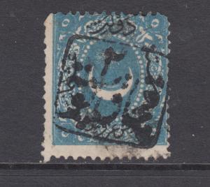 Turkey Sc 24 used 1869 5pi Duloz, bold square black Katchak cancel