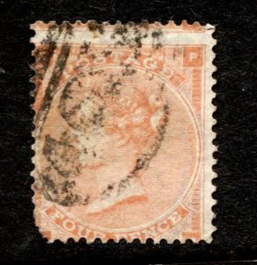 GB Stamp #43 USED PLATE 8 QV DEFINITIVE - FAULTS