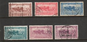 Egypt - Sc# 108 - 113 Used        -         Lot 0424130