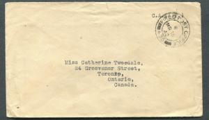 CANADA WWII ERA MILITARY COVER F.P.O. CANCEL 436