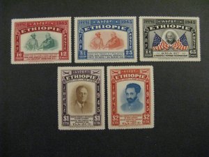 Ethiopia #278-80, C21-2 Mint NH OG p2403.4809