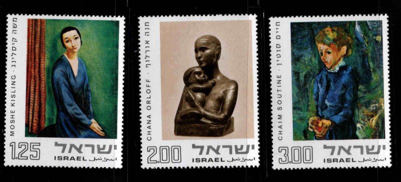 ISRAEL Scott 537-539 MNH** ART set