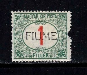 Fiume stamp #J4c, MH OG,  nick on right side, CV $40.00