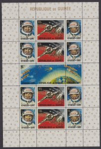 Guinea USSR Russia in Space Belyayev Leonov MS 1965 MNH SC#393a SG#MS500