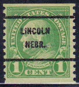 Precancel - Lincoln, NE PSS 597-61 - Bureau Issue