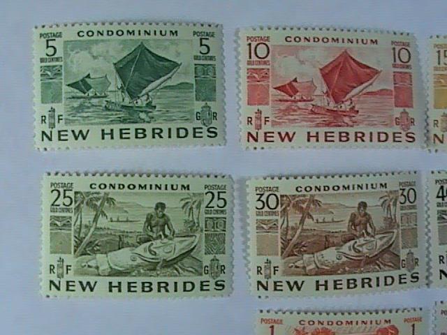 NEW HEBRIDES/BRITISH # 66-76-MINT NEVER/HINGED-COMPLETE SET-----QEII----1953