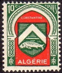 Algeria 210 - Mint-H - 10c Arms of Constantine (1947)