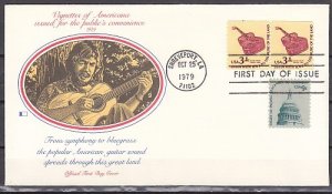 United States, Scott cat. 1613. Guitar Coil issue. First day cover. ^