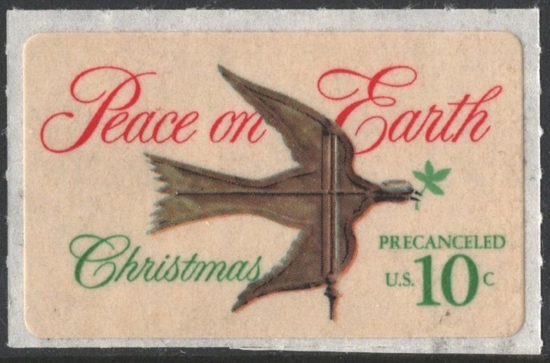 SC#1552 10¢ Christmas: Dove Weathervane atop Mount Vernon (1974) SA