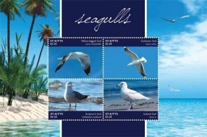 Saint Kitts 2015 -Seagulls - Sheet of 4 Stamps - MNH