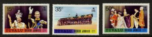 Tuvalu 43-5 MNH Queen Elizabeth II Silver Jubilee, Royalty