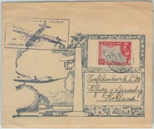 74613 - POSTAL HISTORY - First Flight COVER: Curacao - Amsterdam KLM 1946 - NICE