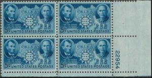 906 MNH Plate Block