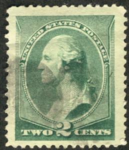 US #213 MONSTER JUMBO, faintly canceled, HUGE JUMBO margins, crease, A SUPER ...