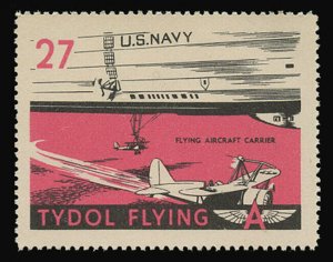 TYDOL FLYING A POSTER STAMPS OF 1940 - #27, FLYING AIRCRAFT CARRIER