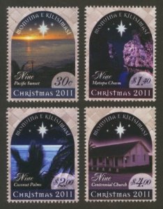 Niue Sc# 868-71 MNH Christmas 2011