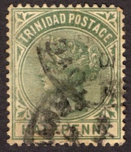 1883, Trinidad 1/2p, Used, Sc 68