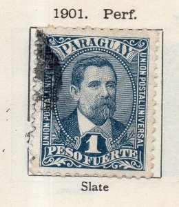 Paraguay 1901 Early Issue Fine Used 1P. NW-256021