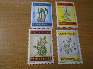 Ethiopia  #  1144-47   MNH  Flowers