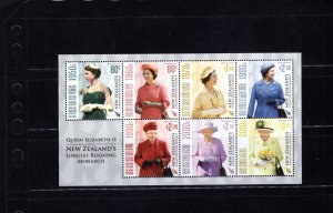 New Zealand 2608a QEII Longest Reigning 2015 VF MNH S/S LG