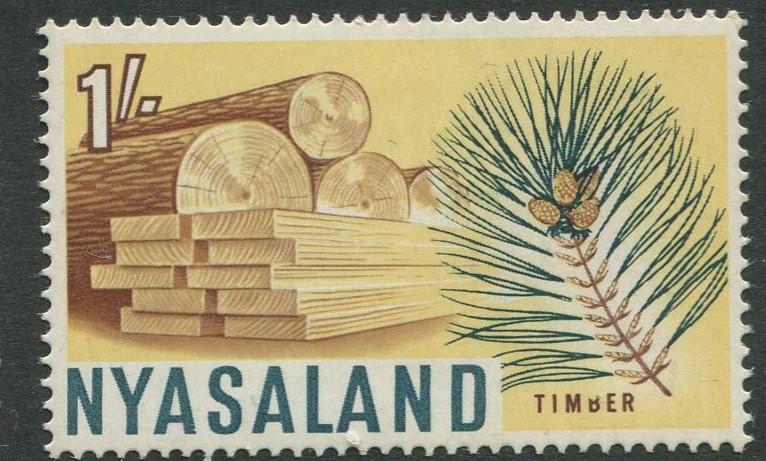 Nyasaland -Scott 129 - Definitive Issue -1964 - MVLH - Single 1/- Stamp